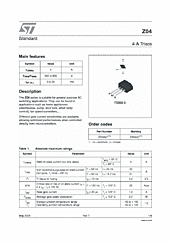 DataSheet Z0409SF pdf